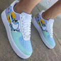 Sunflowers And Blue Butterflies Lavender Mint Baby Blue Custom Air Force 1