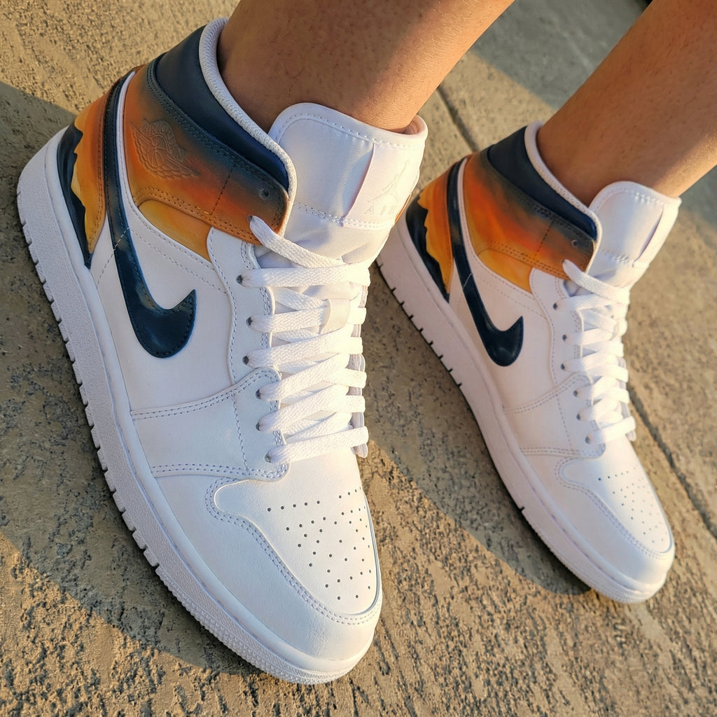 Sunset Gradient Orange Blue Custom Air Jordan 1