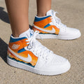 Sunset Landscape Orange Blue Custom Air Jordan 1