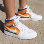 Sunset Landscape Orange Blue Custom Air Jordan 1