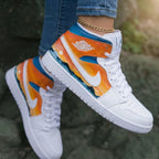 Sunset Landscape Orange Blue Custom Air Jordan 1