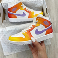 Sunset Ombre Purple Custom Air Jordan 1