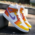 Sunset Ombre Purple Custom Air Jordan 1