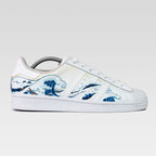 Graffiti Hand Drawing Wave Custom Adidas Samba