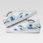 Graffiti Hand Drawing Wave Custom Adidas Samba