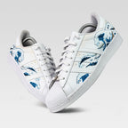 Graffiti Hand Drawing Wave Custom Adidas Samba