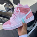 Tender Baby Pink Baby Blue Custom Air Jordan 1