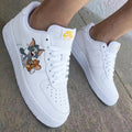 Tom And Jerry Gray Brown Custom Air Force 1