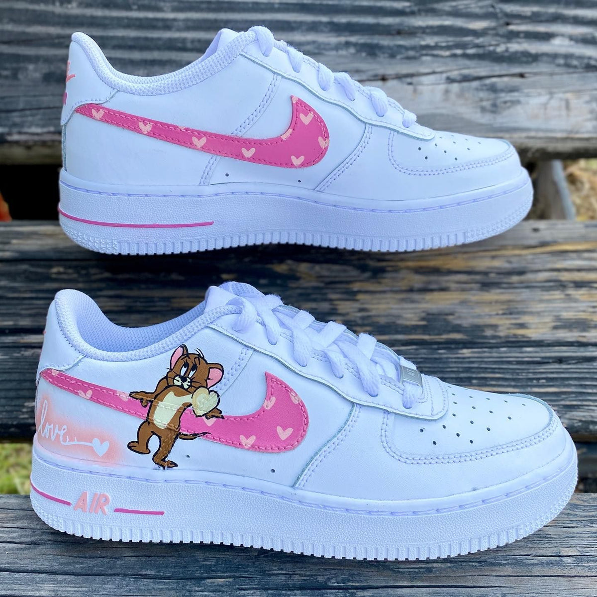 Tom And Jerry Theme Pink Custom Air Force 1