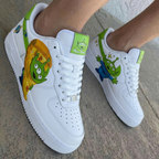 Toy Story Aliens Green Blue Custom Air Force 1