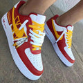 Washington Redskins Feathers Red Yellow Custom Air Force 1