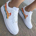 Watercolor Sunset Orange Blue Custom Air Force 1