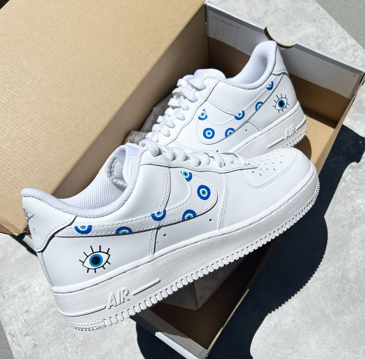 White Evil - Eye Custom Air Force 1