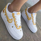 Winnie The Pooh Honey Drip Bees Yellow Custom Air Force 1