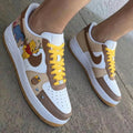 Winnie The Pooh Theme Yellow Brown Custom Air Force 1