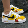Winnie The Pooh Theme Yellow Custom Air Force 1