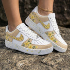 Yellow Flower Beige Custom Air Force 1