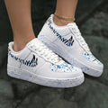 Zebra Stripes Blue Splatter Custom Air Force 1